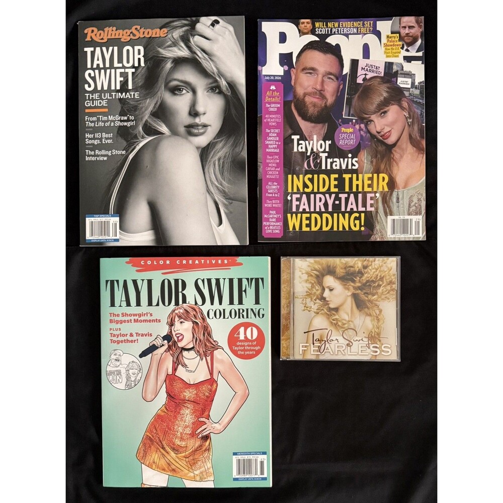 Taylor Swift ROLLING STONE Special/PEOPLE Taylor-Travis Wedding-Coloring-BonusCD